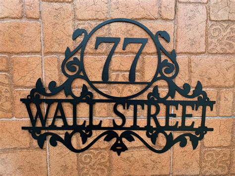 decorative metal house signs|metal signs customized near me.